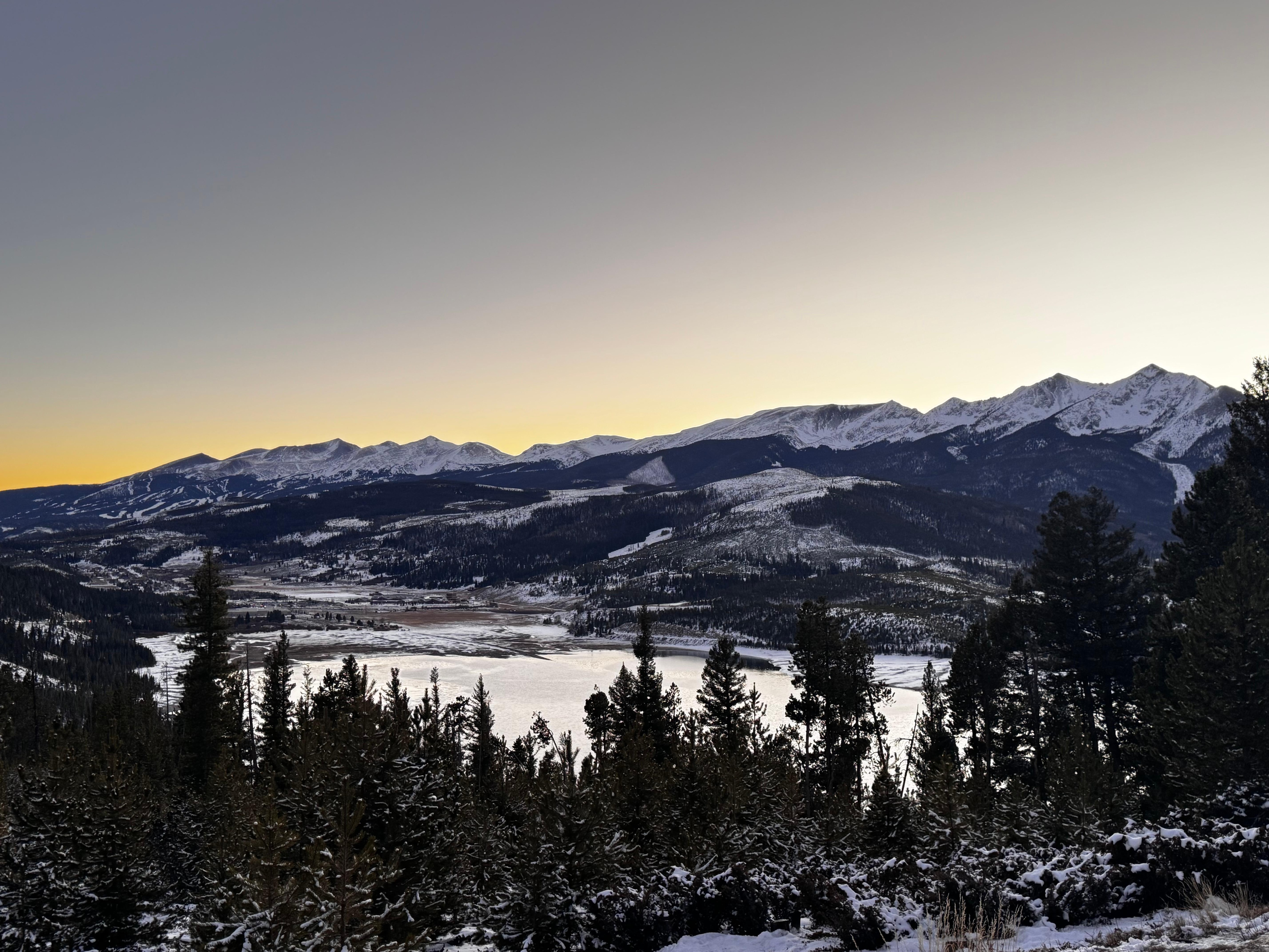 View from Dillon dam road