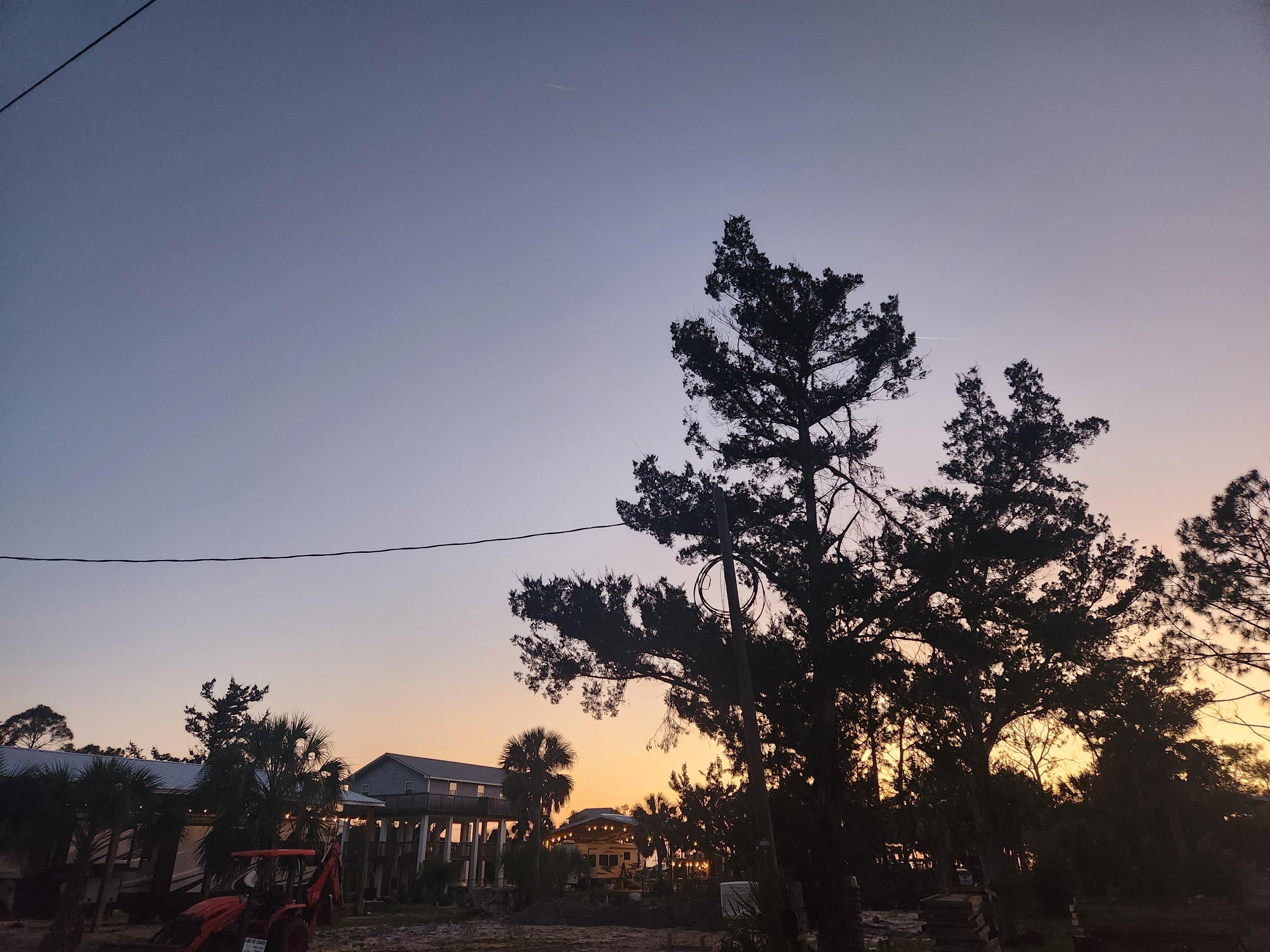 Sunset at the camper