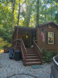 The outside of the cabin