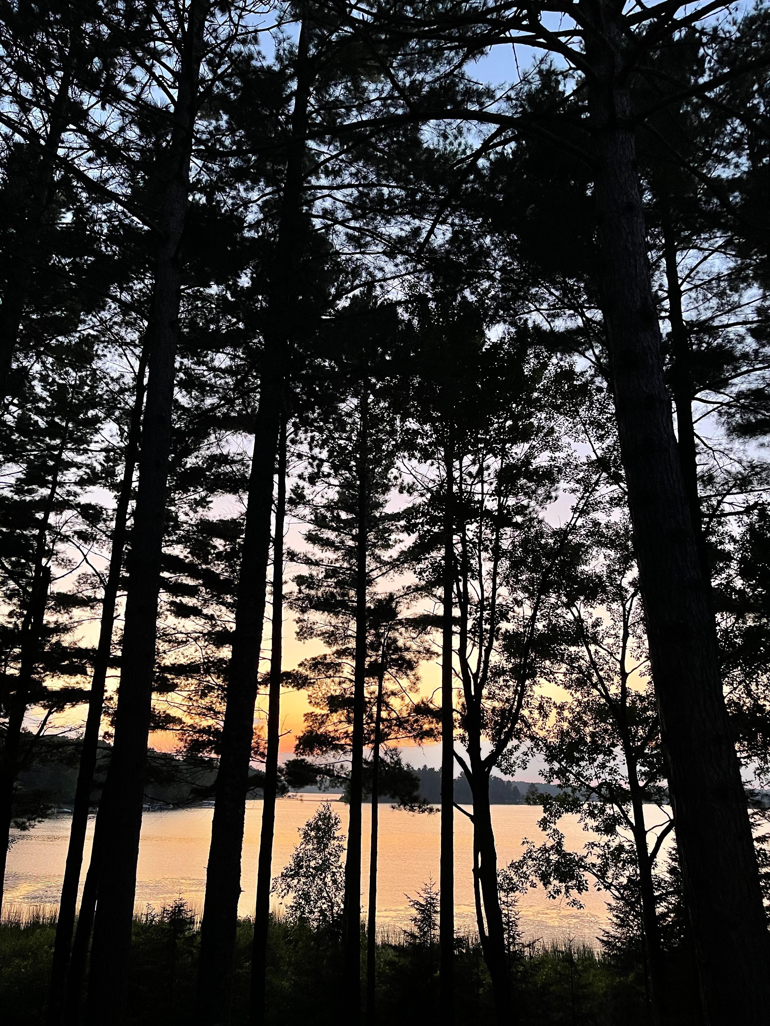 Sunset on Plum Lake.