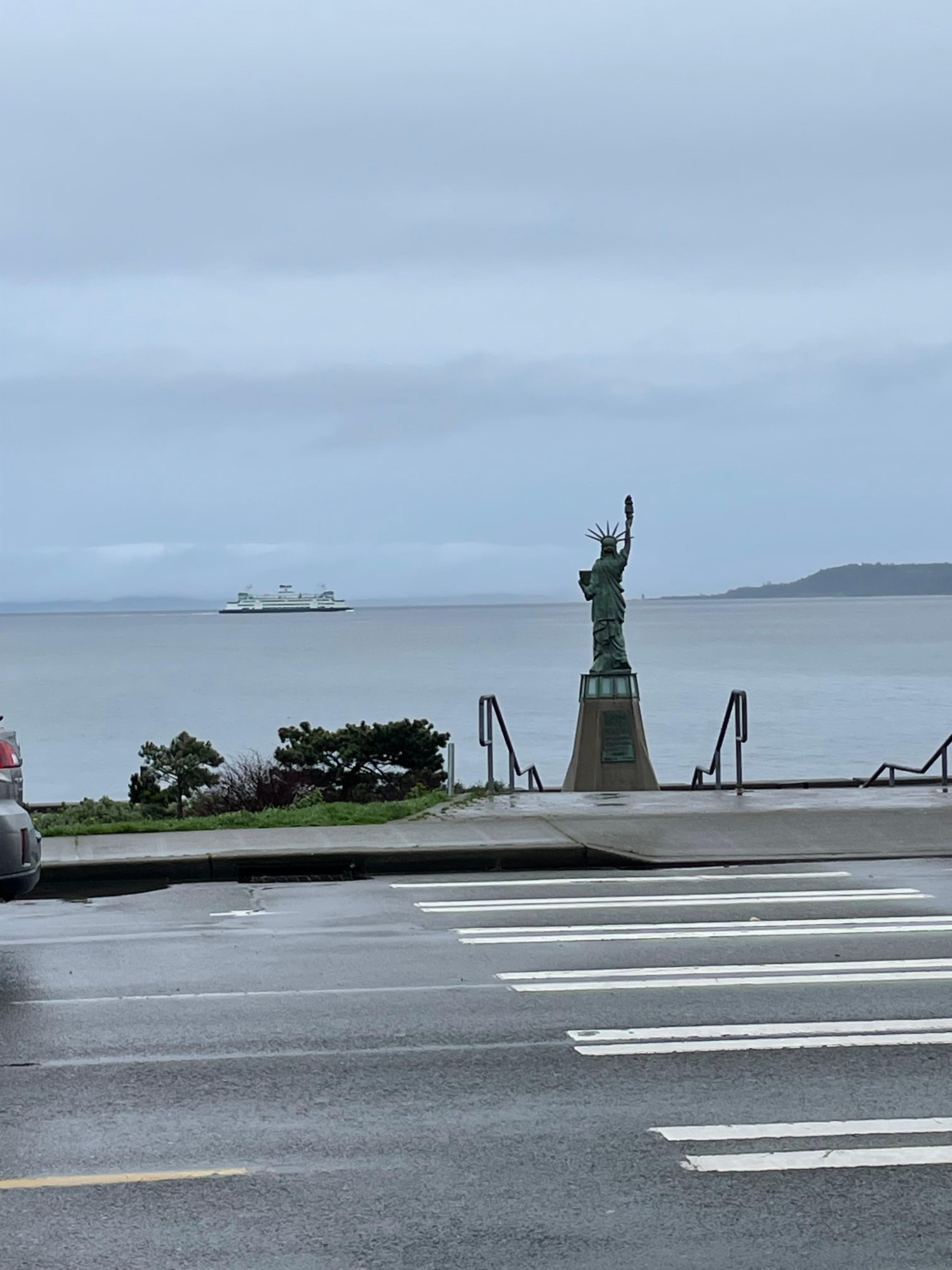 End of the block Alki Beach 
