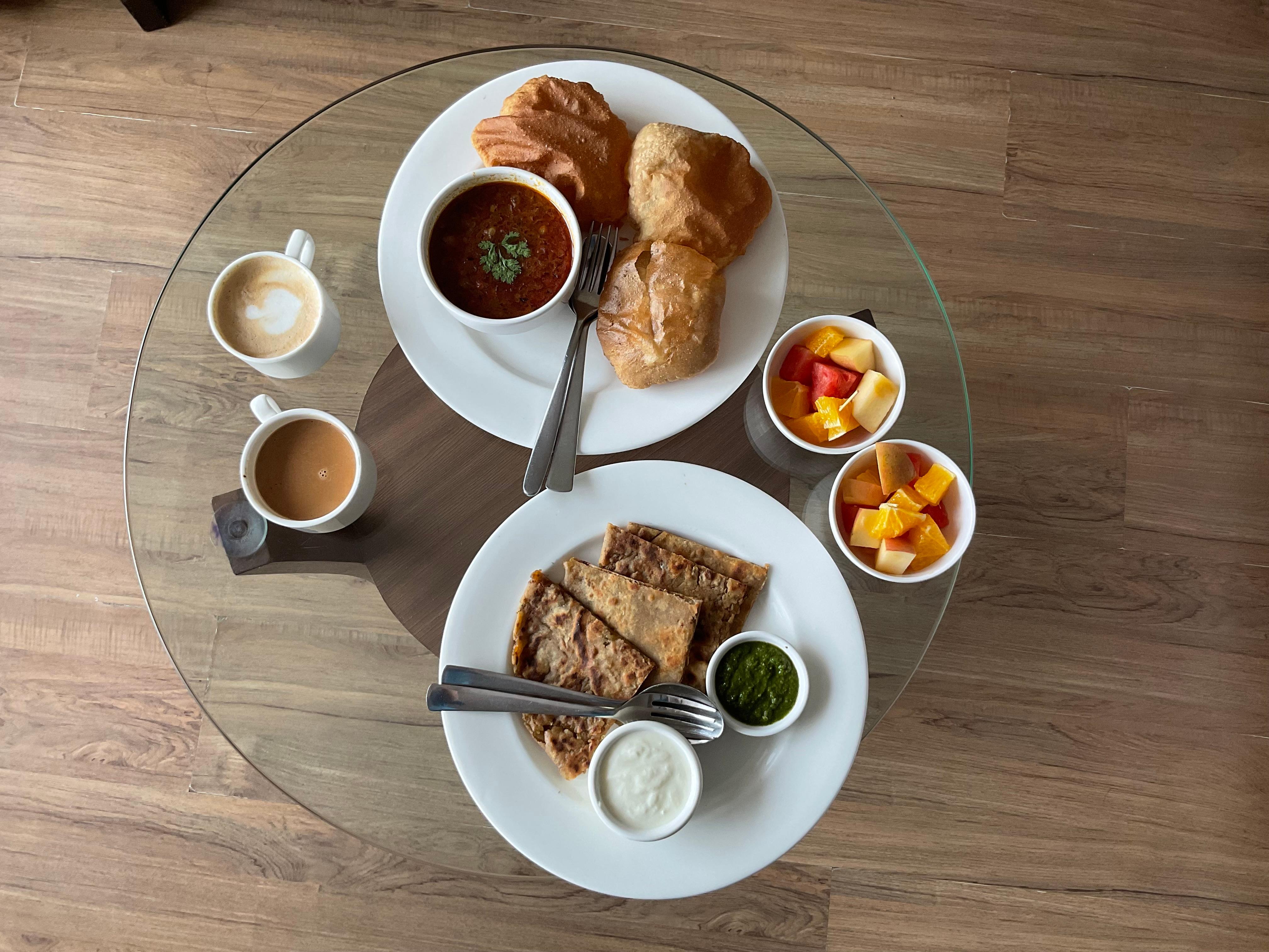 Breakfast for two. However you would get omelette too if you are non veg.