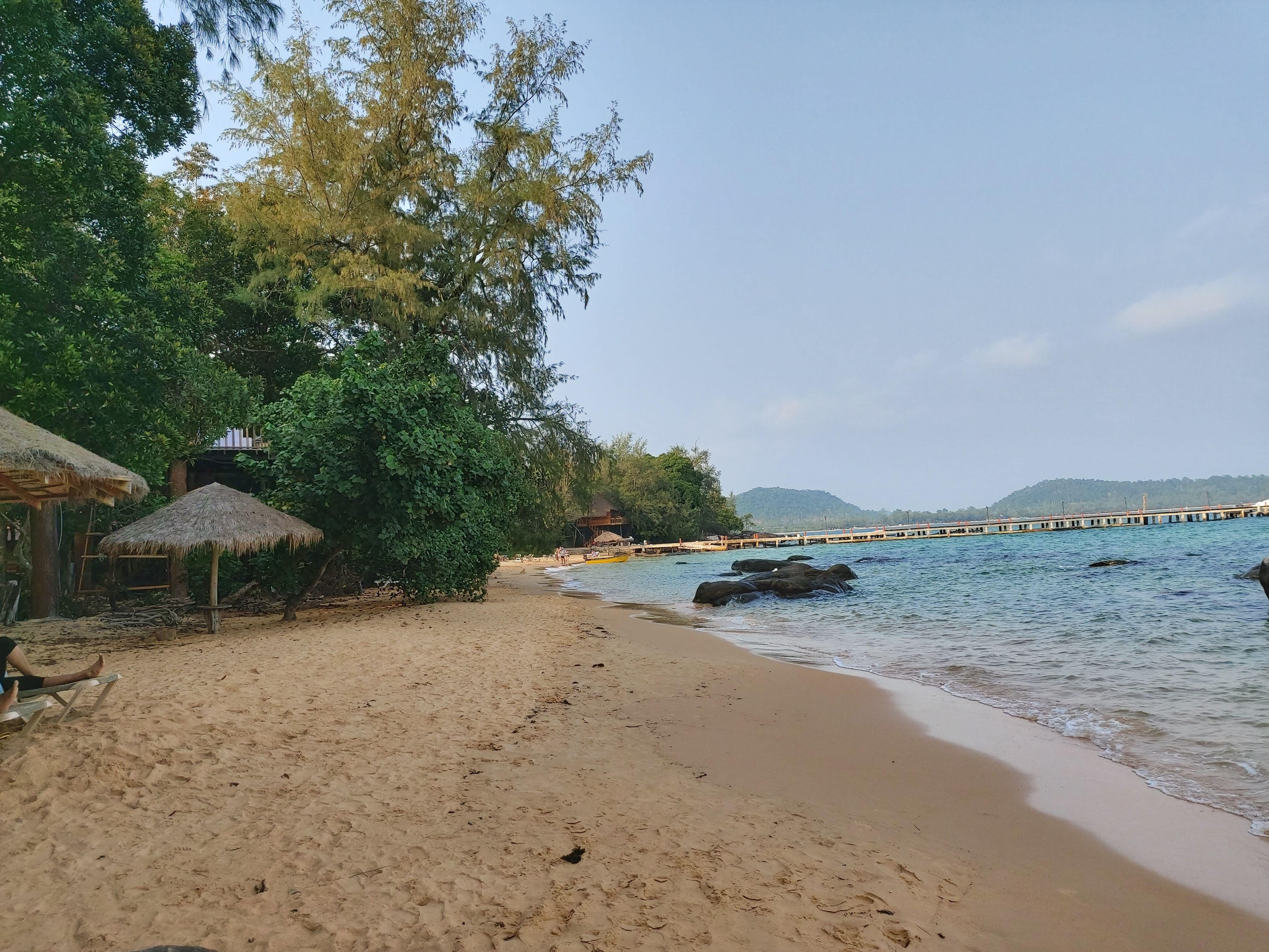 The beach below (T2) Bungalow.