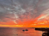 Sunset vu de l’hôtel