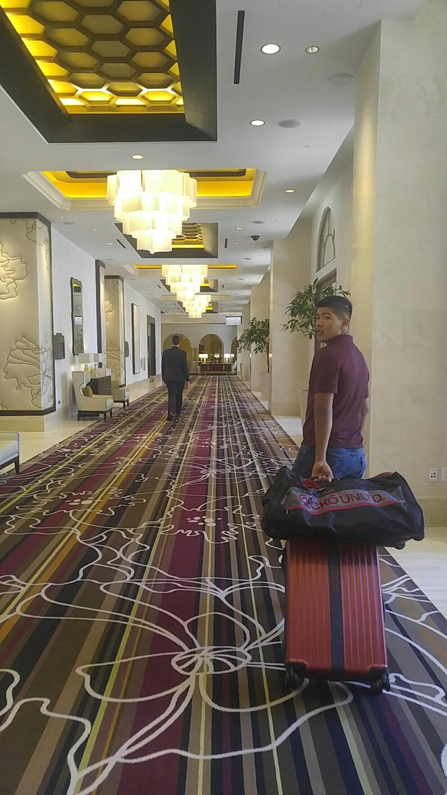 Hallway to check in