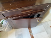 Old furniture and mini bar