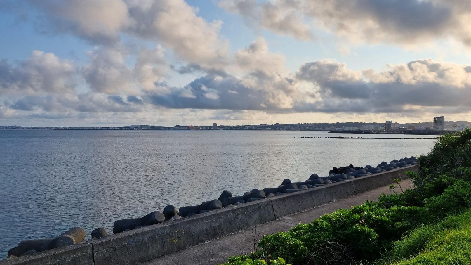 호텔 주변 산책로 바다풍경