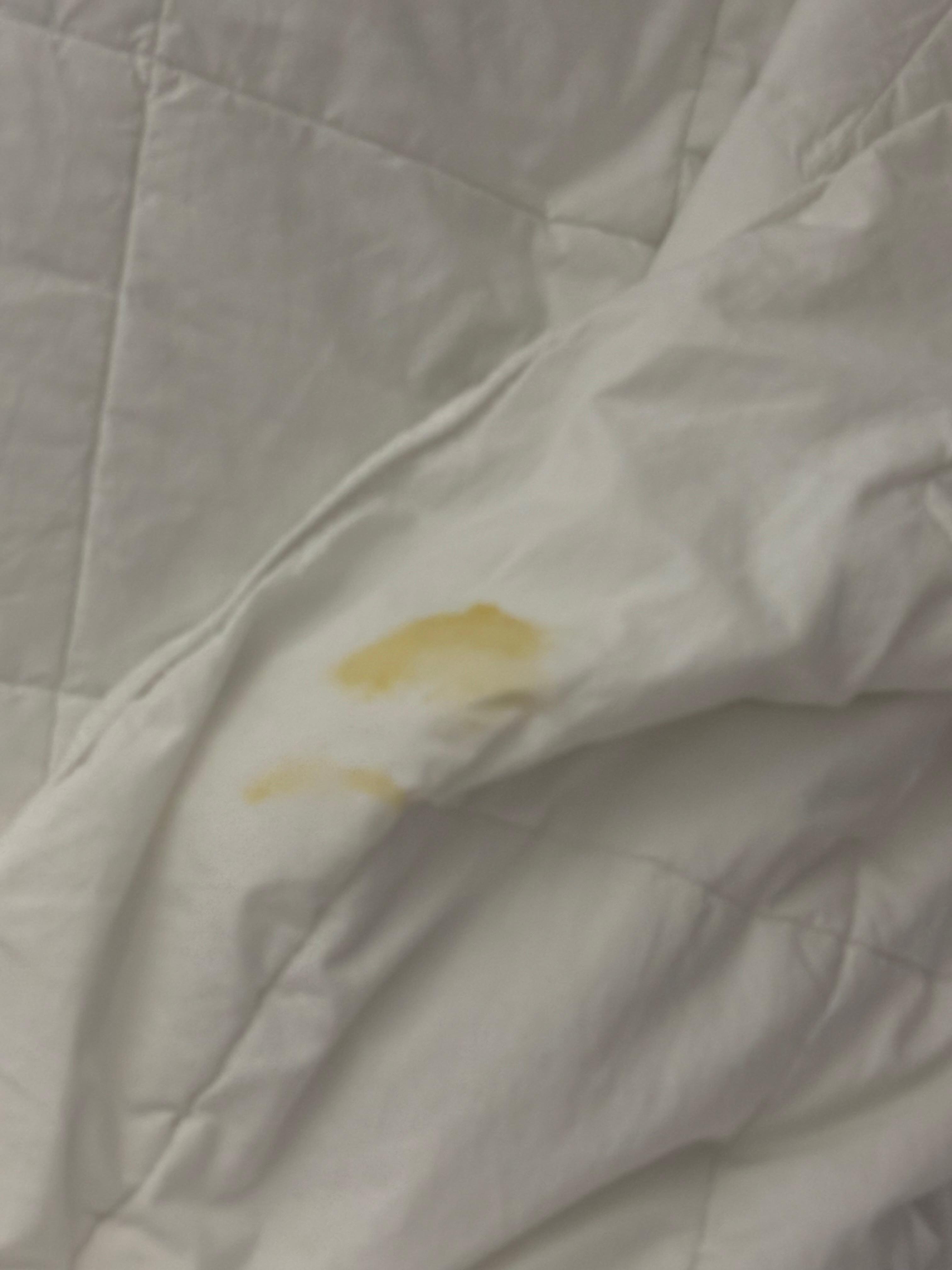 Stain on comforter