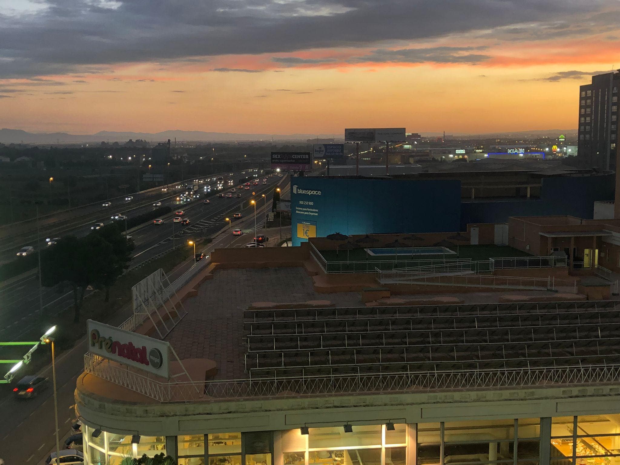 View from 6th floor (the hotel has 11)