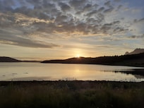 Nydelig utsikt fra hytta