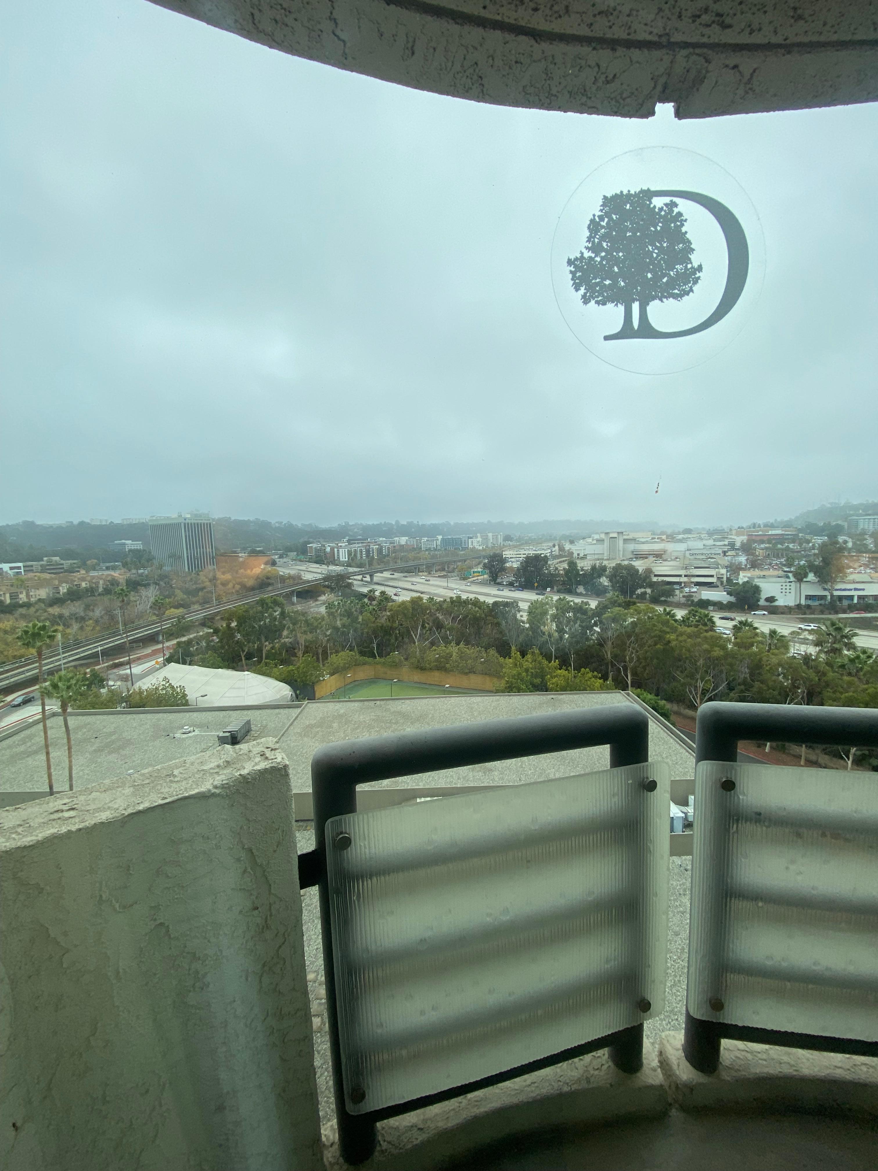 View from 10th floor balcony room. Facing West.  