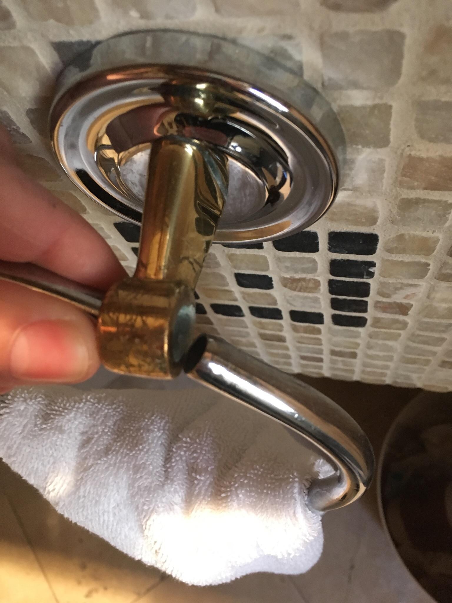 Old, falling apart, bathroom.