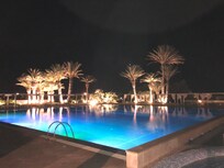 Aften billede fra poolen.