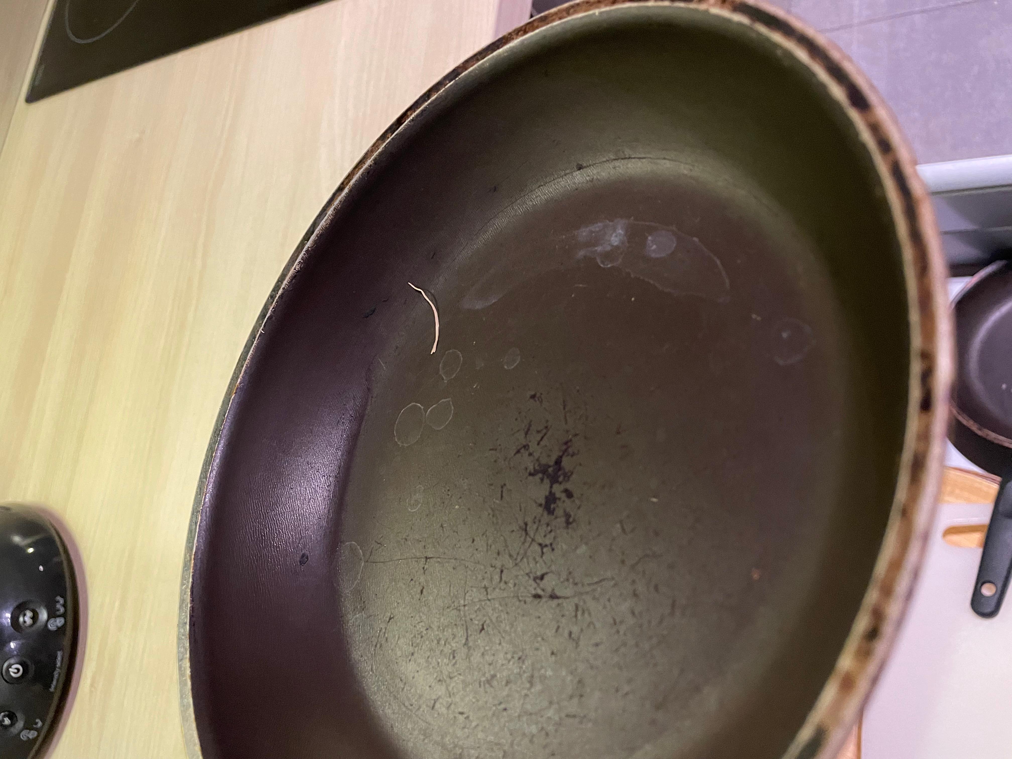 Condition of the pan.