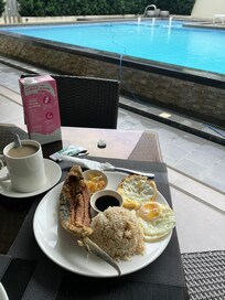 Bangsilog for breakfast was boneless and tasty