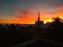 Mirante do hotel em fim de tarde