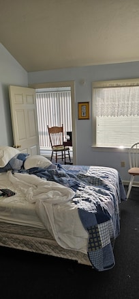 I had just gotten up so comfortable bed not made.