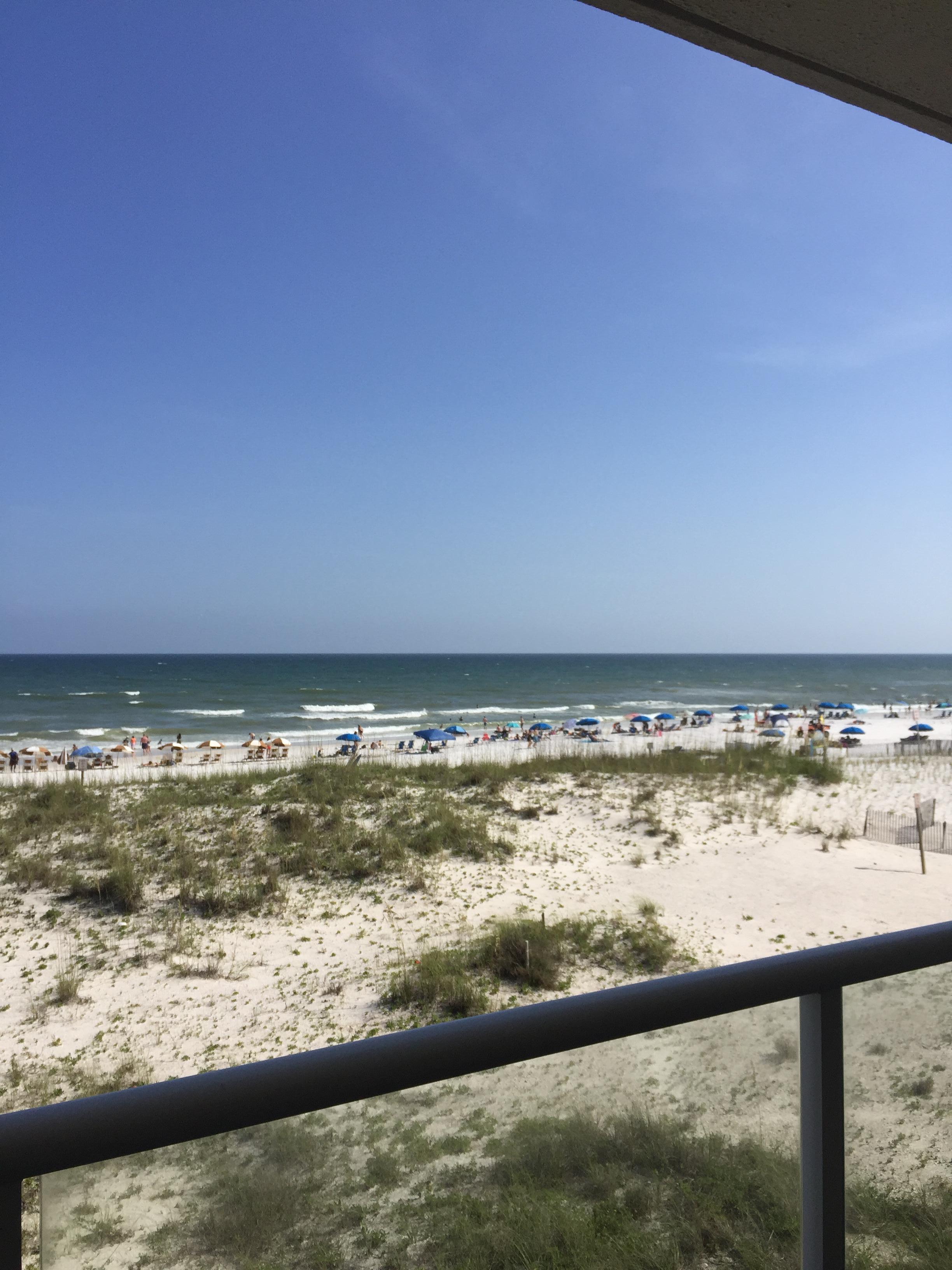 View from our balcony on the second floor.