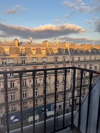 View from our juliet balcony