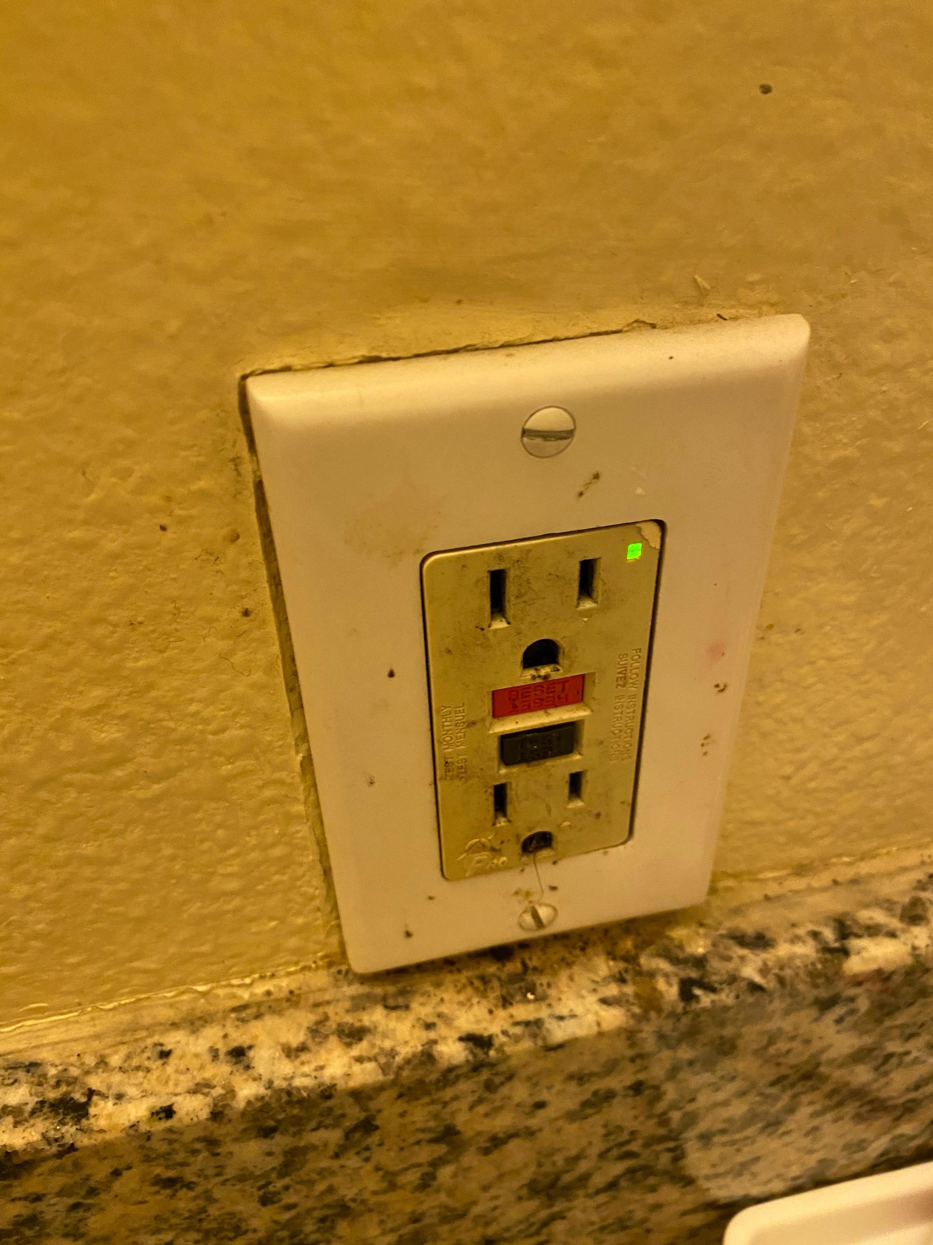 That’s how dirty the outlet was 