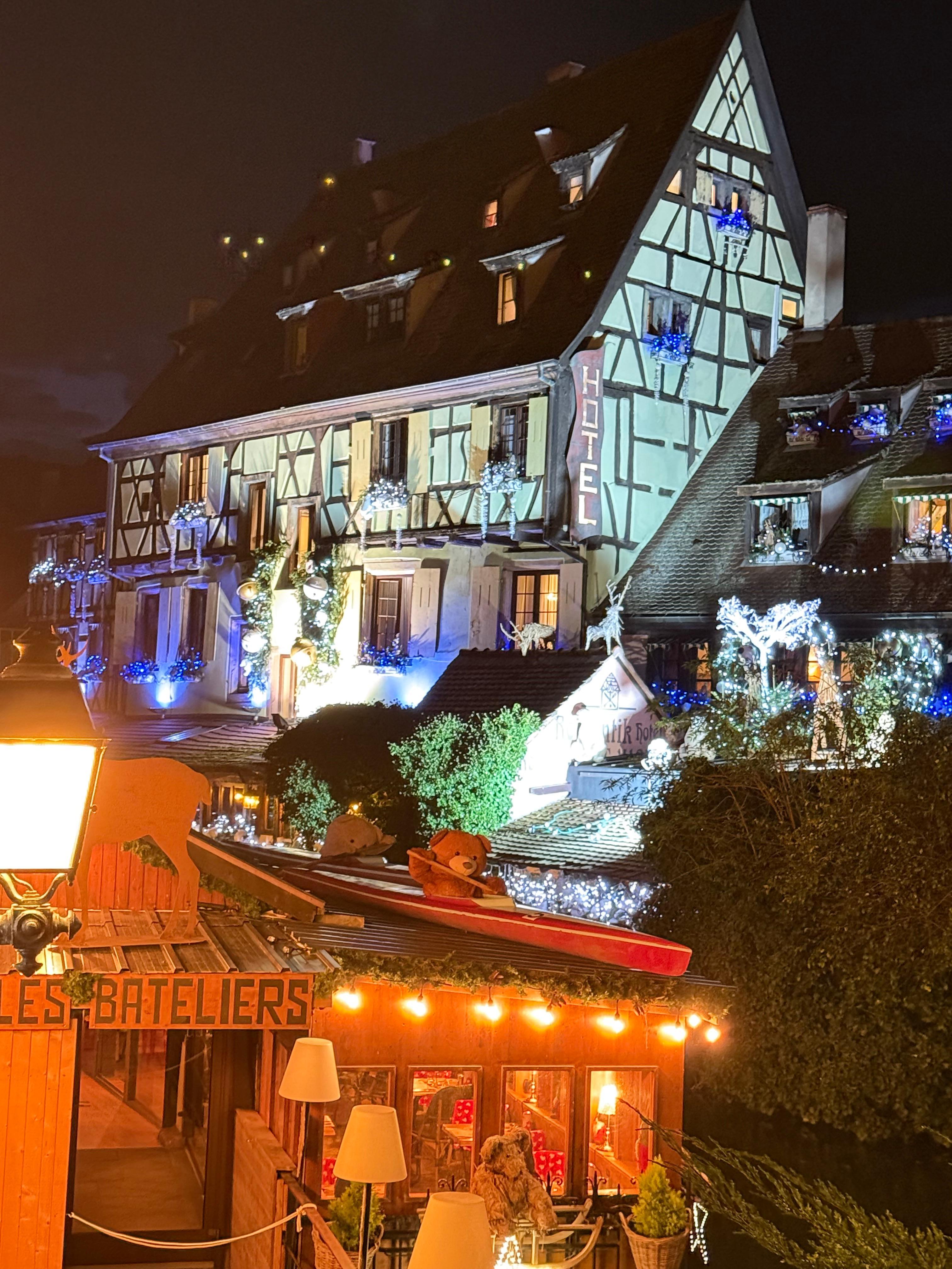 View of hotel during Christmas Market