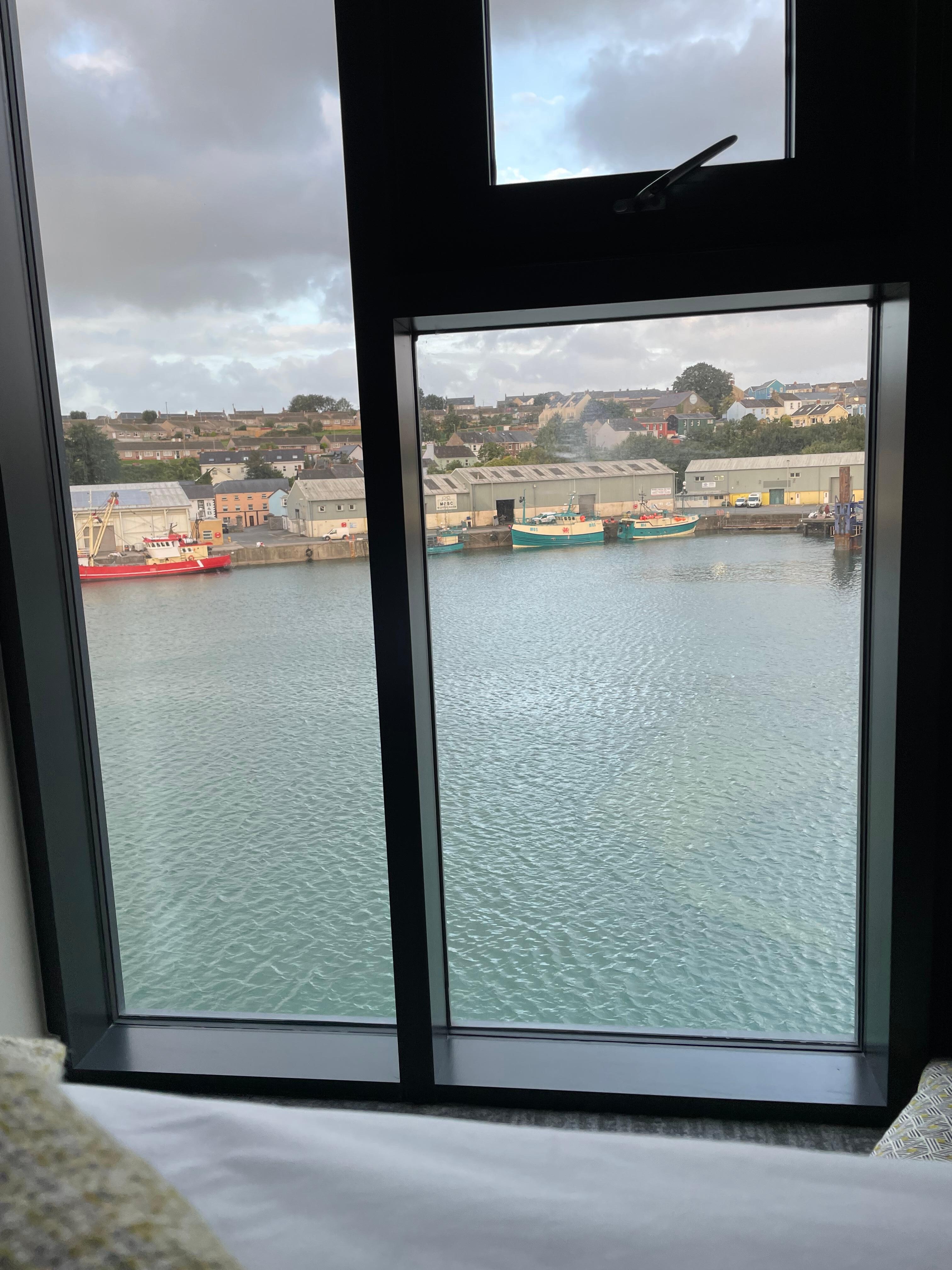 The view from the bed