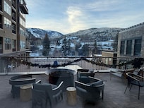 Porch view near the bar and restaurant