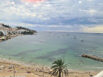 View from balcony at night