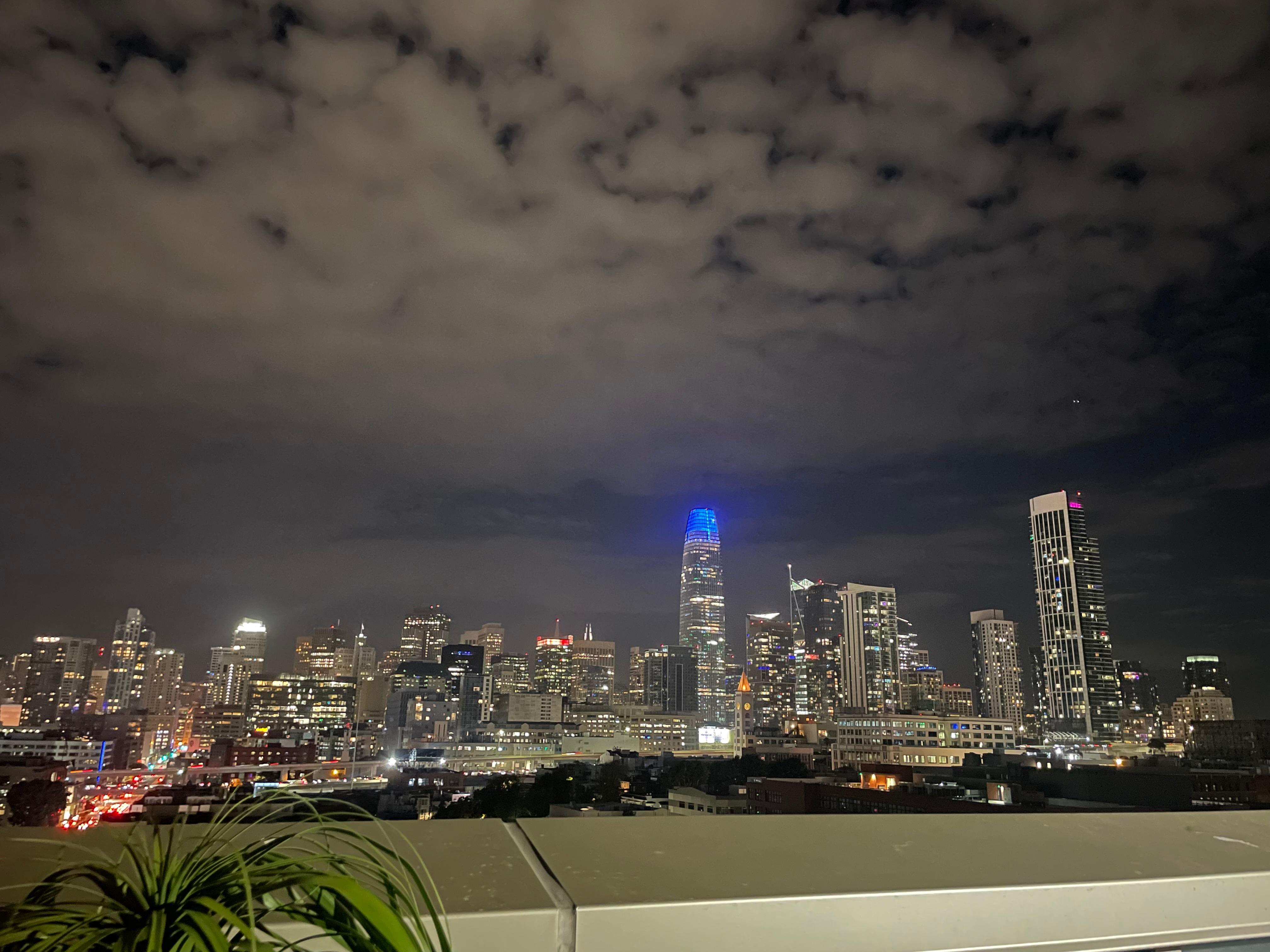 view from roof top bar