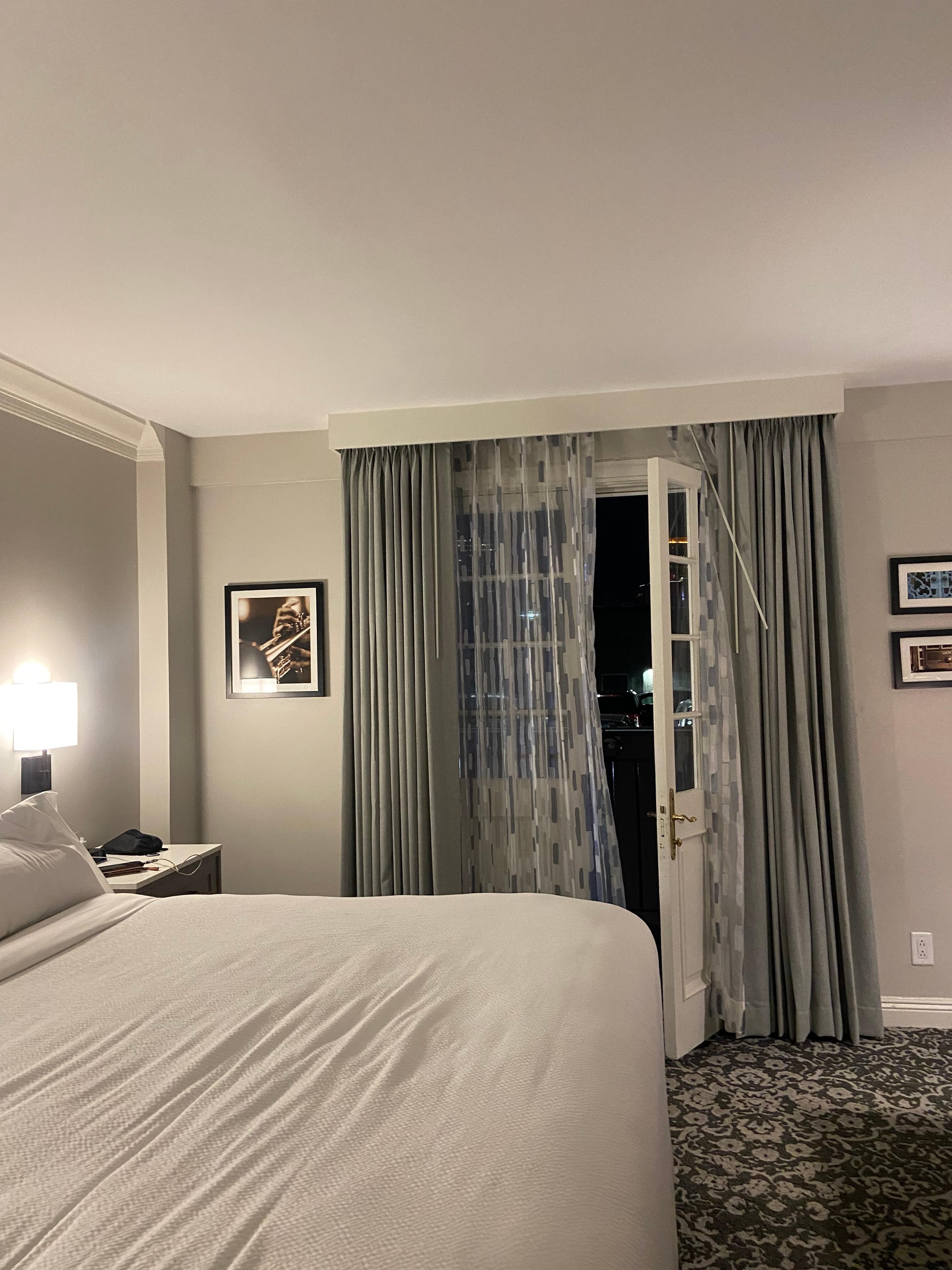 View of room and balcony door