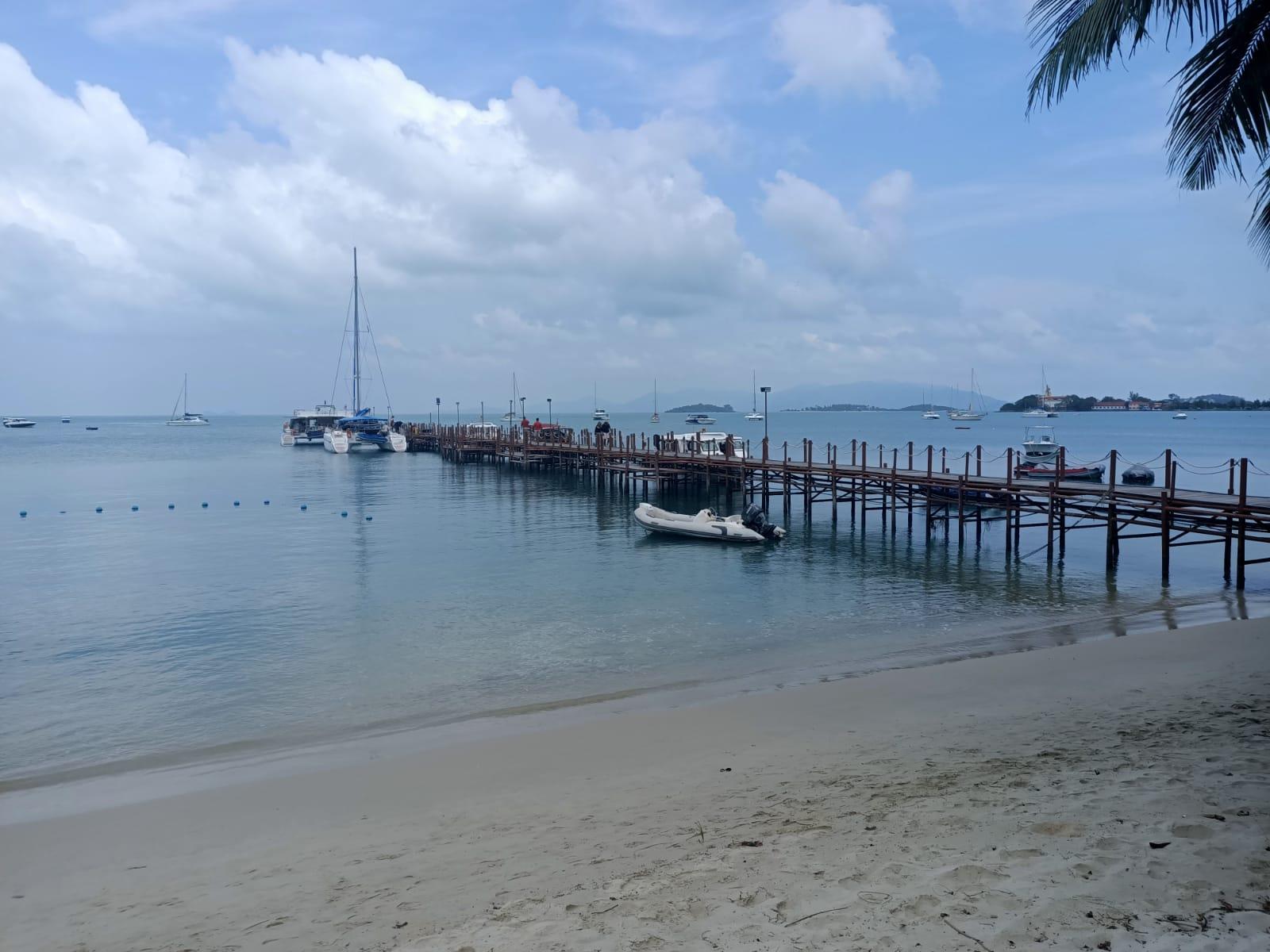 View from hotel beach