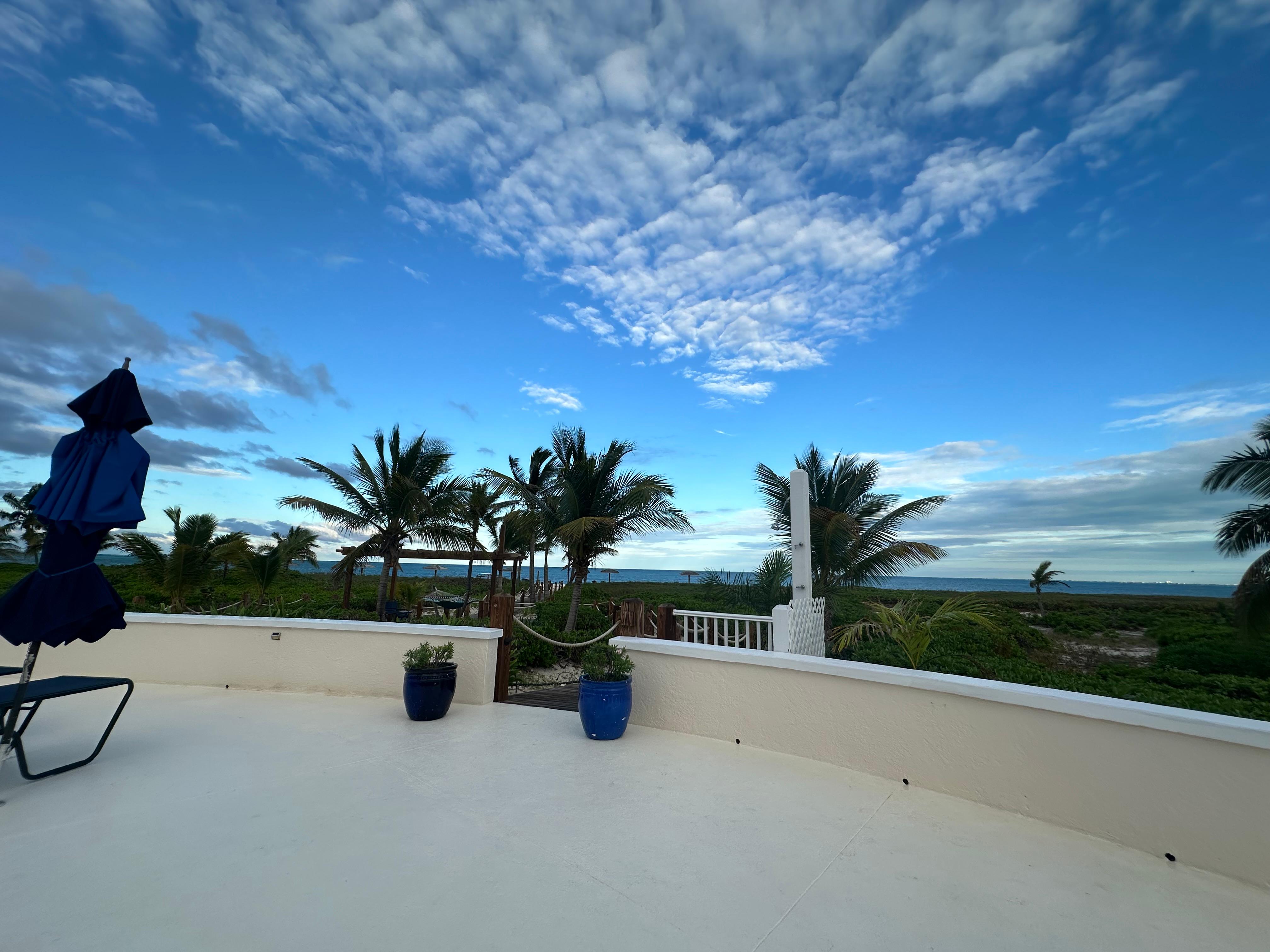 View from the pool area