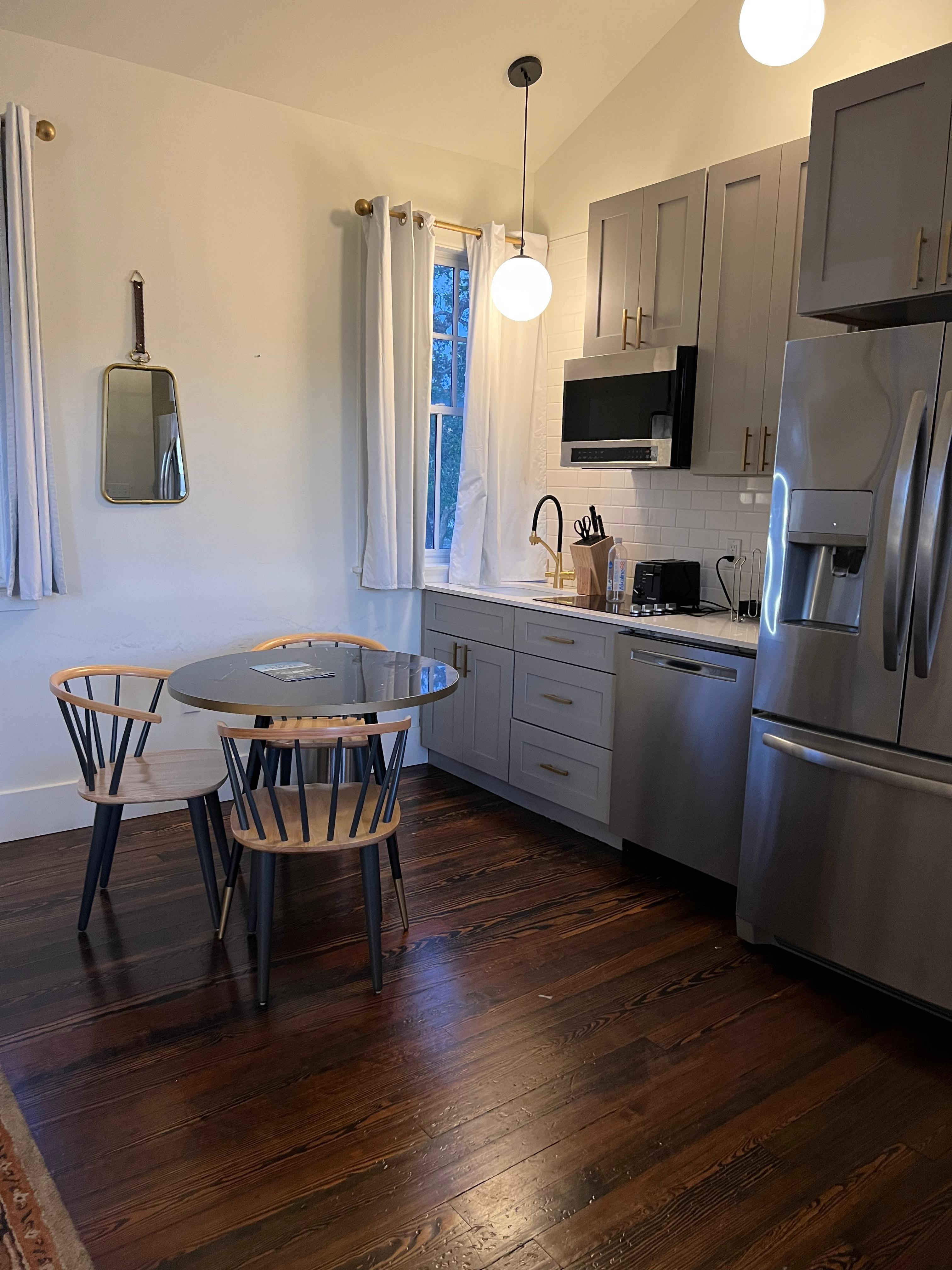 Dining room and kitchenette