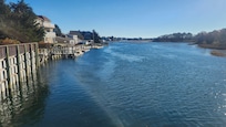 View of river from back yard