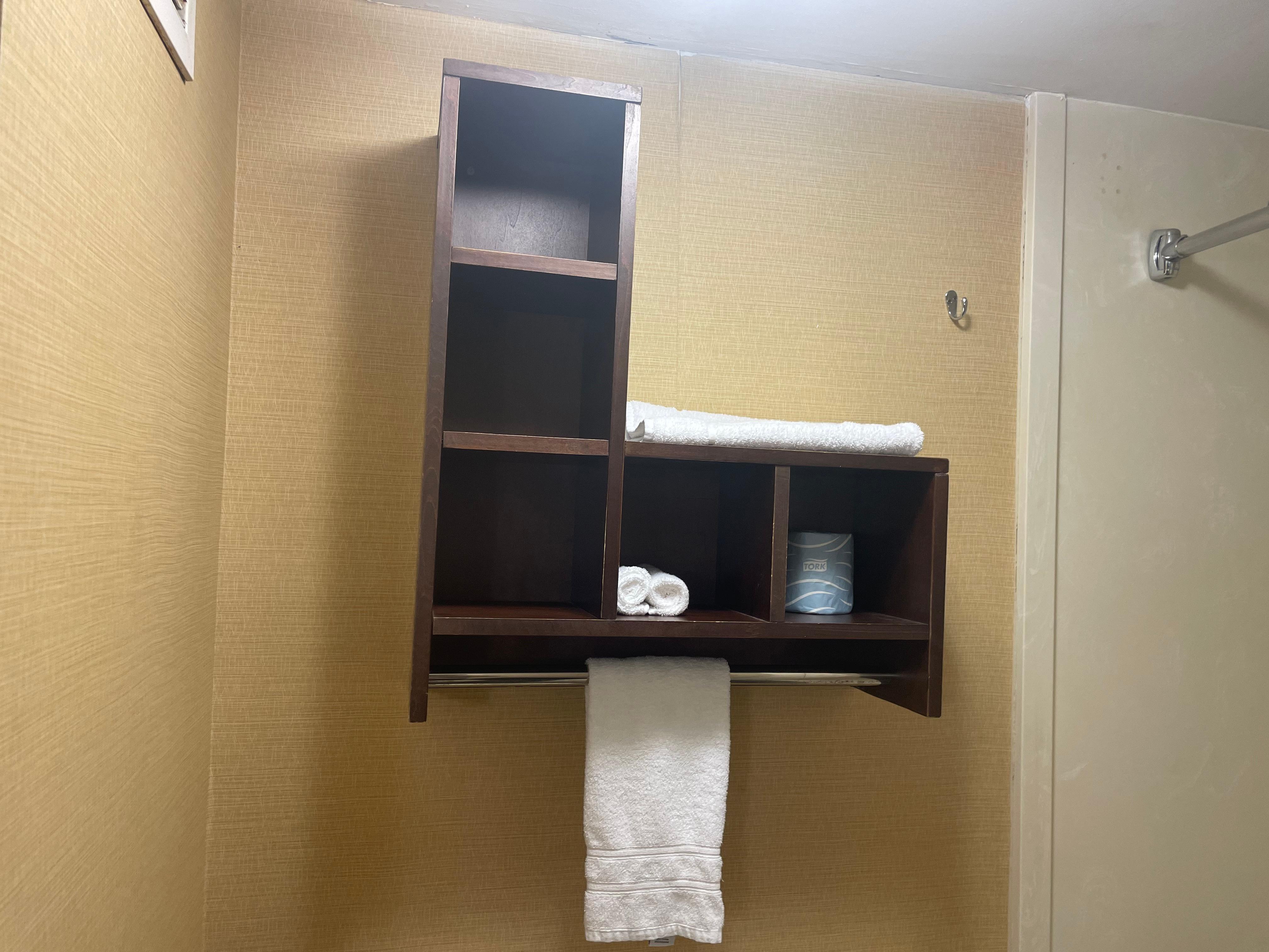 Below minimal standard toiletries available 