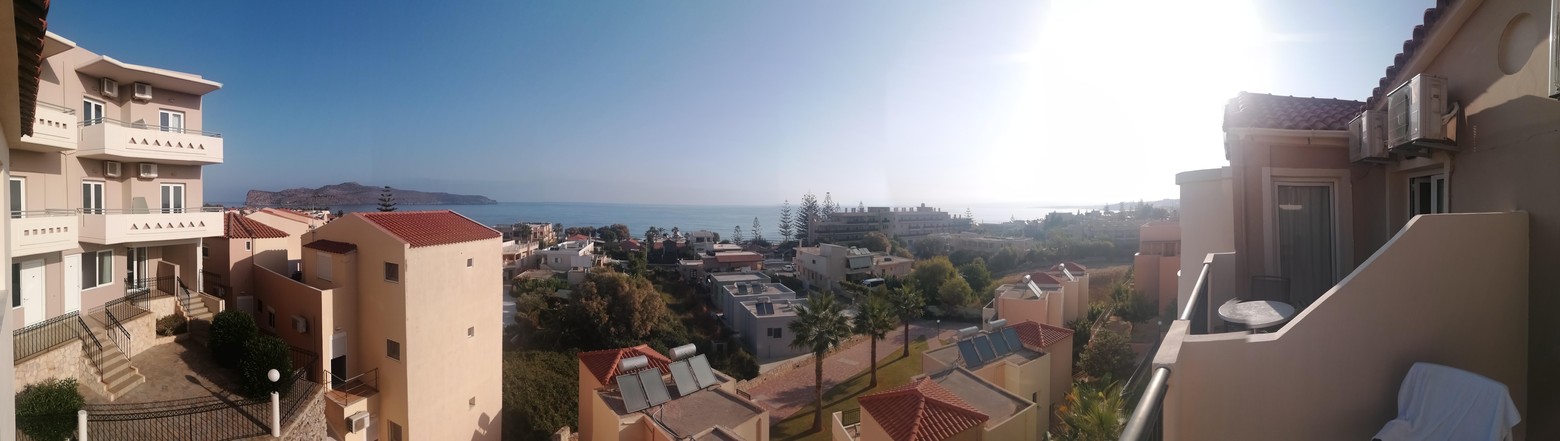 Panoramic view from balcony. 