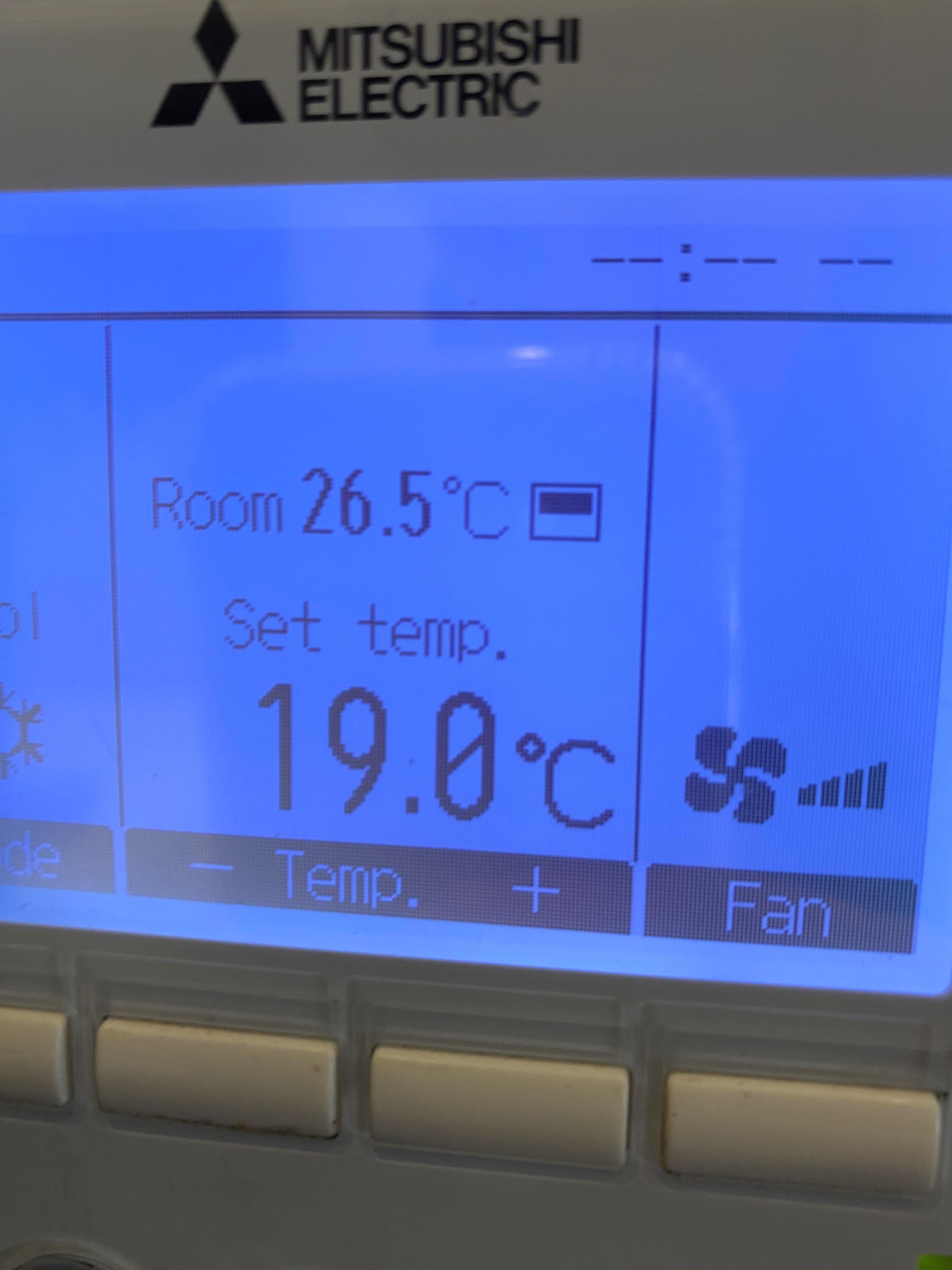 Room AC that clearly did not work. The room was like a sauna.