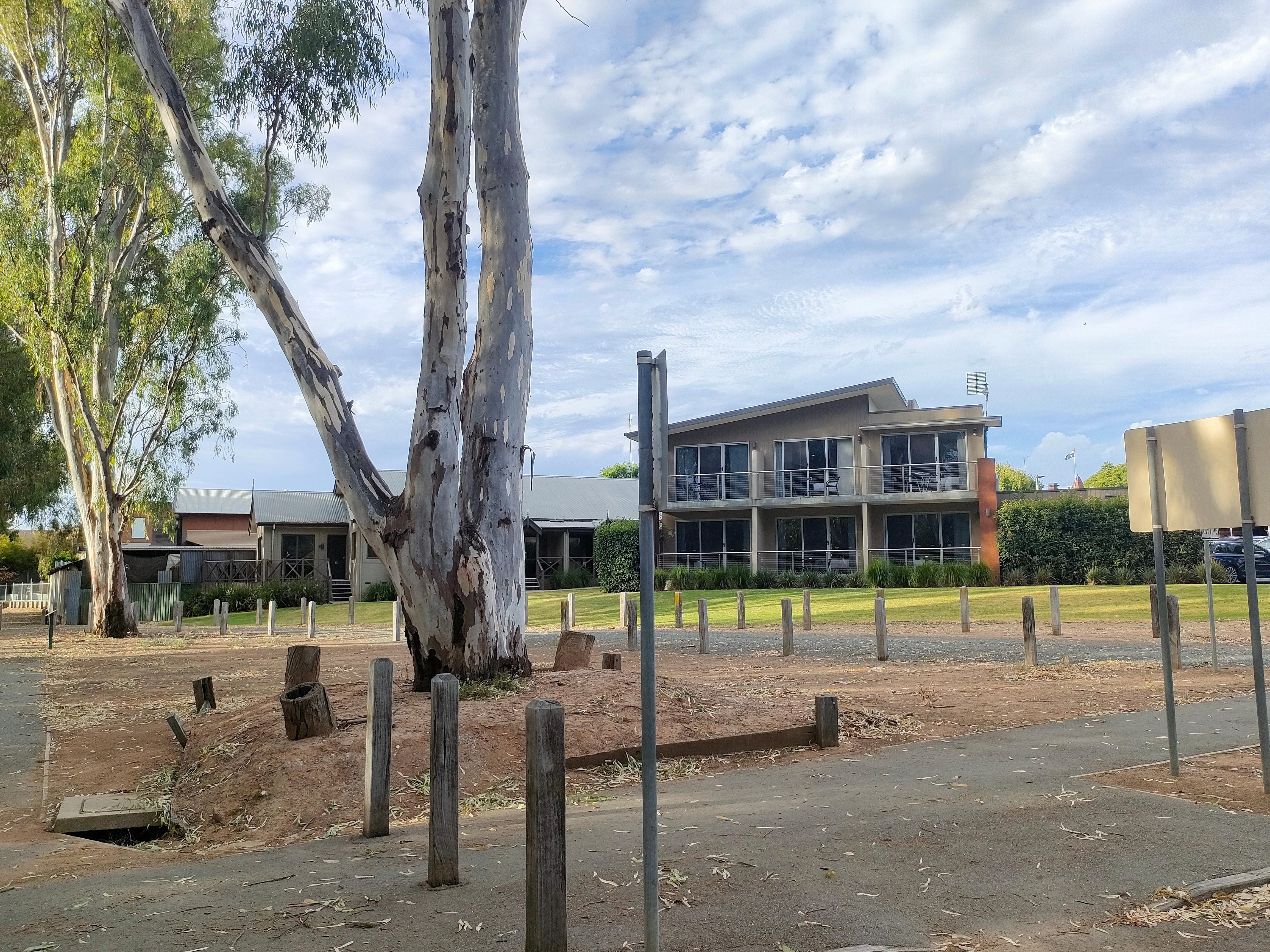 View of Campaspe Lodge from River