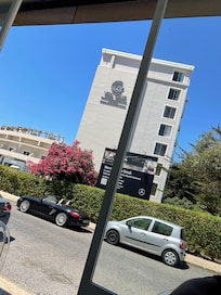 View from a coffee shop across the road