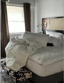 This is how we found one of the bedroom when we checked in.