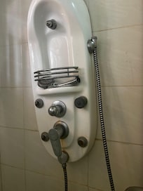 Broken shower head.