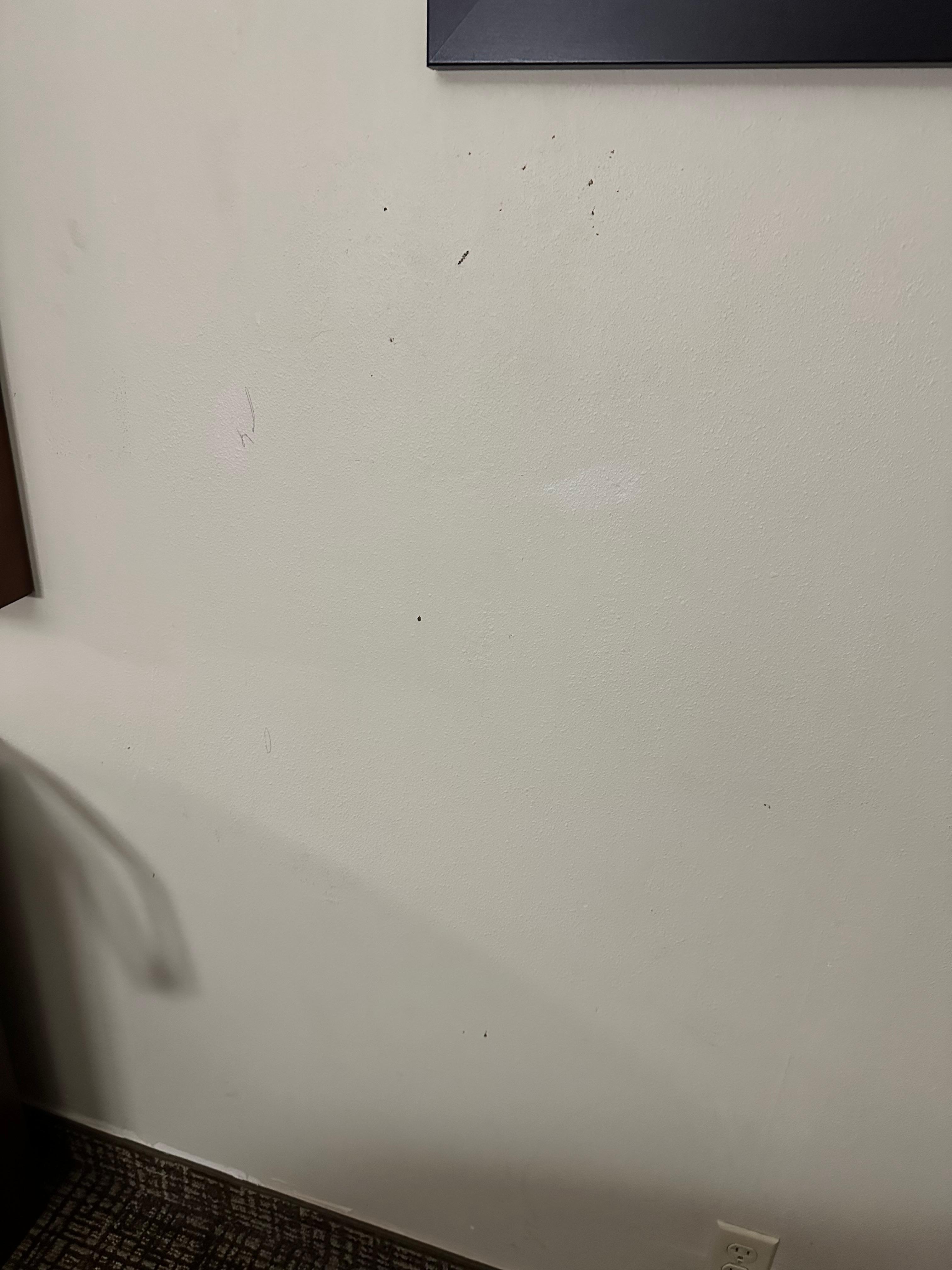 Nasty black marks on walls 