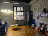 cozy waiting area and warm room