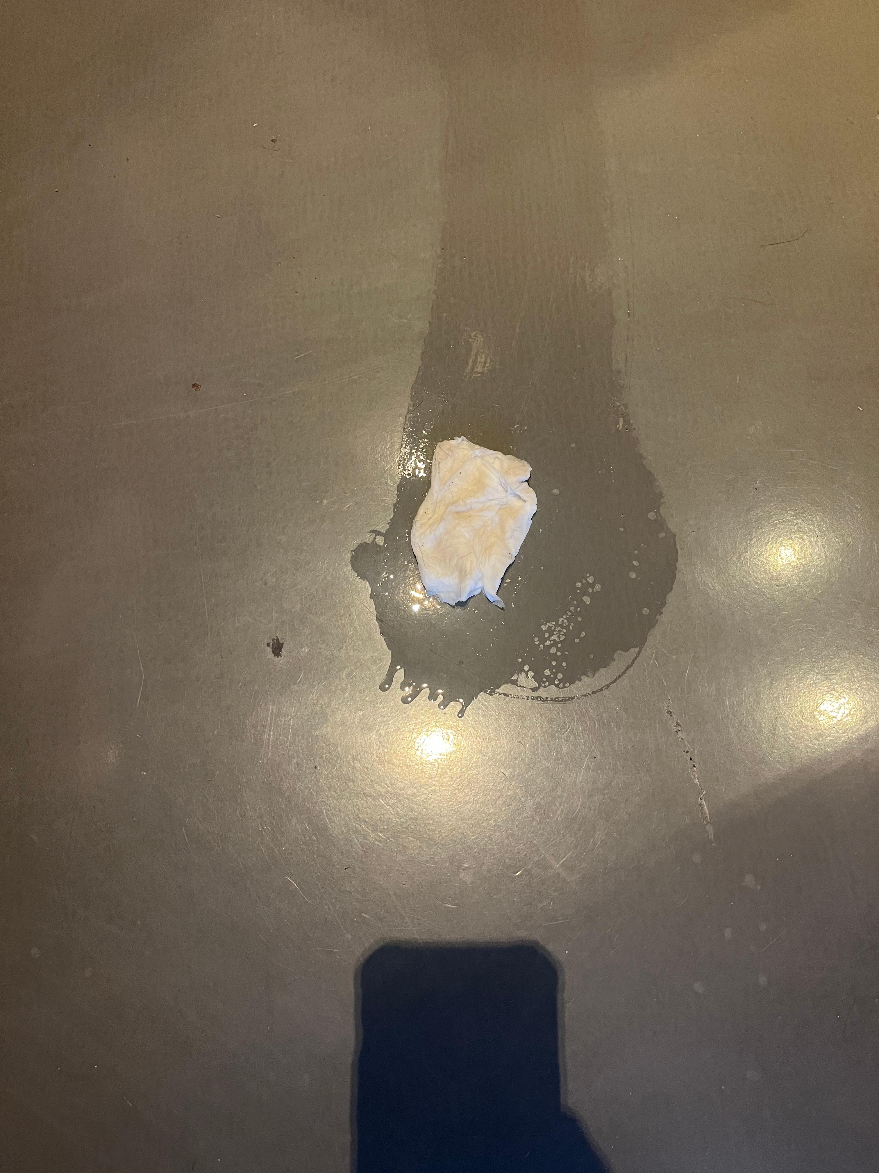Dirty bathroom floor