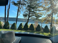 View from the lodge of the lake