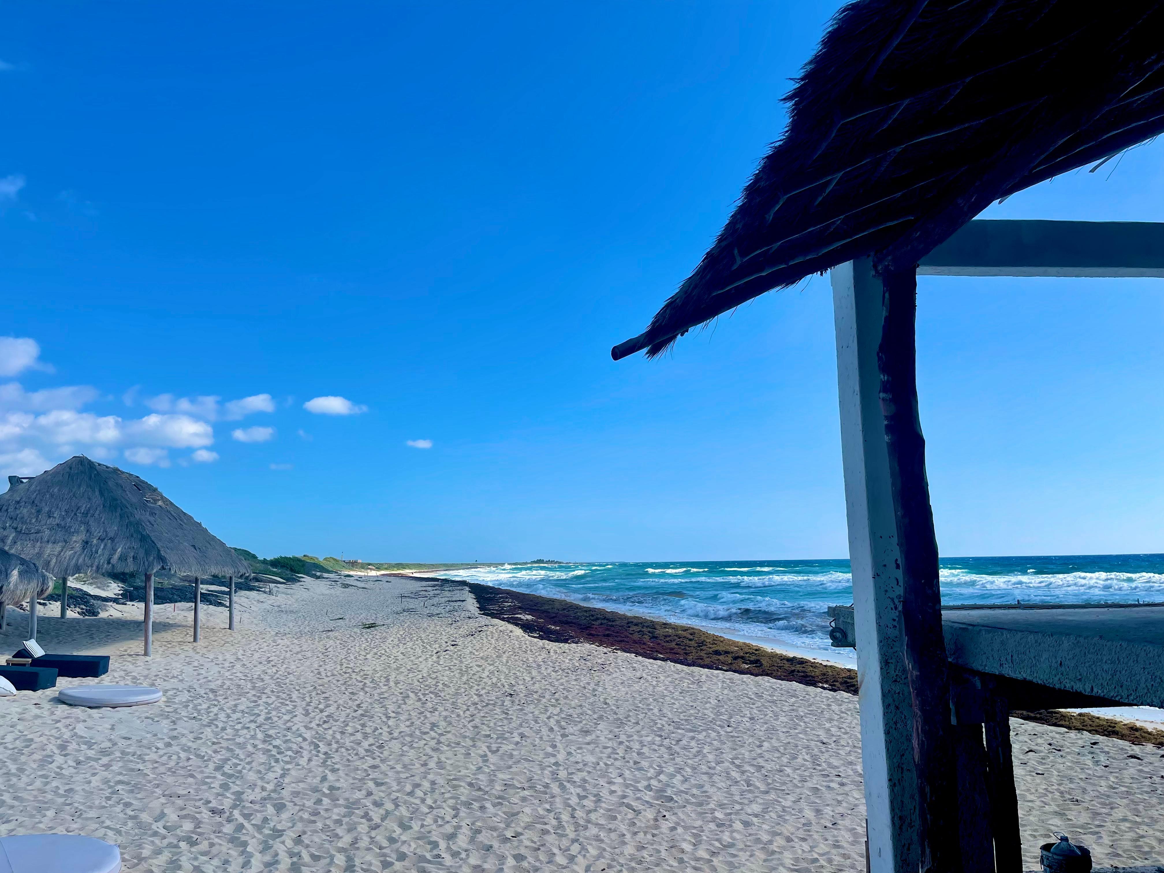 A unspoiled beach
