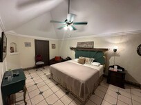 It is a big and relaxed room.