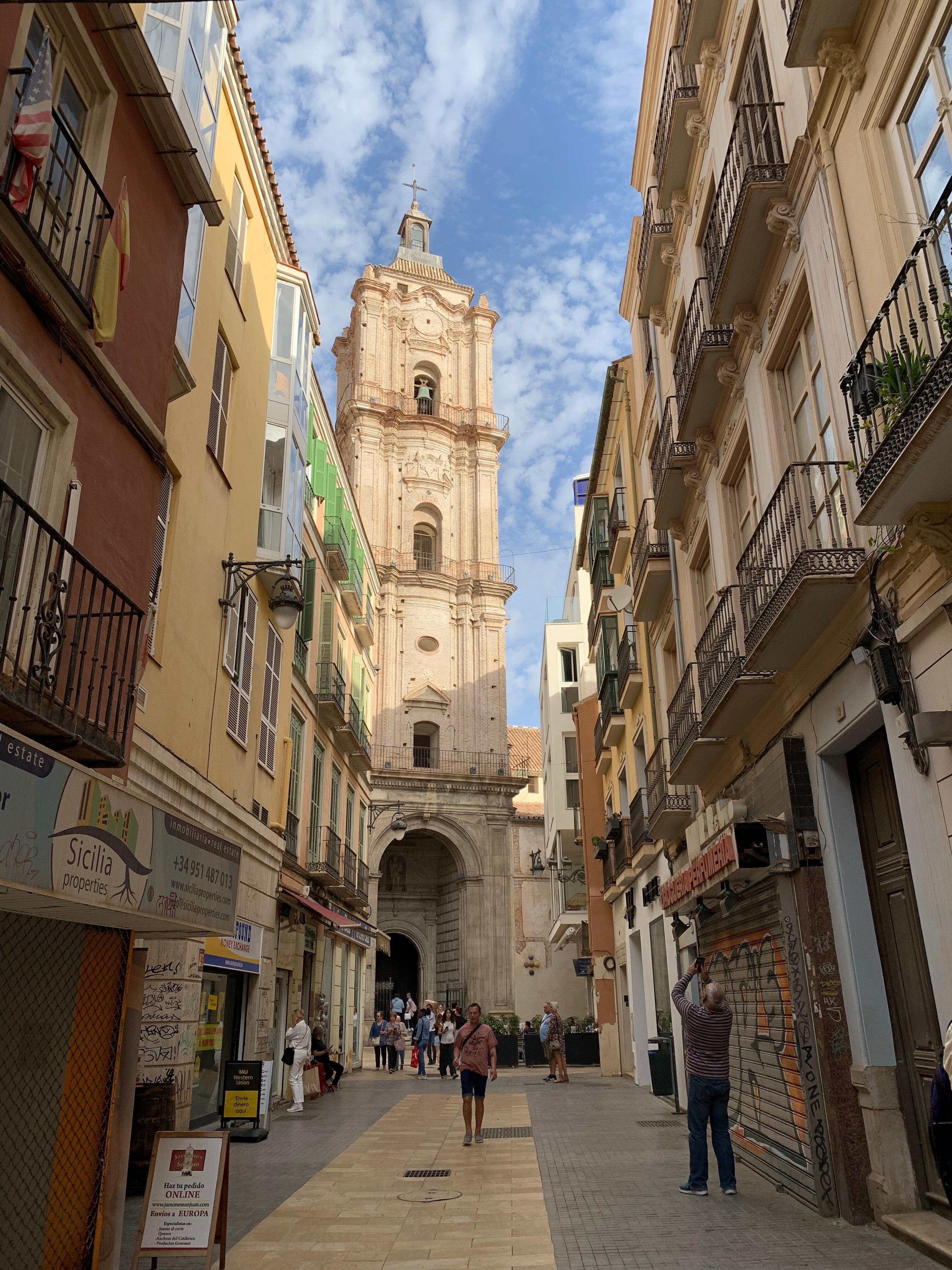 Looking up Calle San Juan. Hotel is at the top on right 