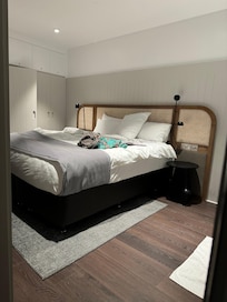 The bed is so high, it’s almost impossible to get into or out of.