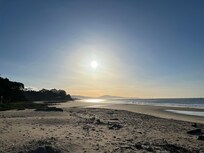 Solopgang ved East Beach